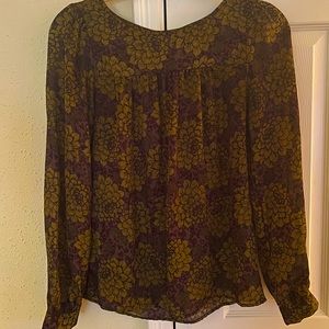 LOFT Floral Blouse